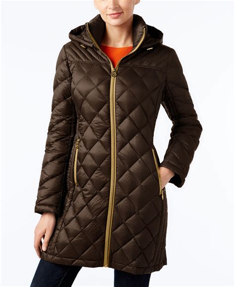 michael kors puffer coat womens|michael kors removable hood coats.